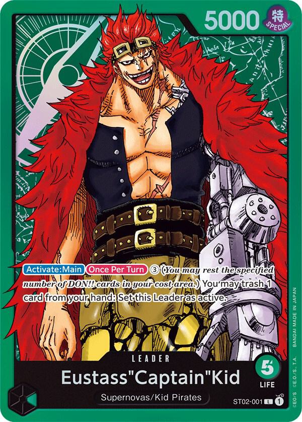 Eustass Captain Kid ST02-001 – Starter Deck 2: Worst Generation | One Piece TCG