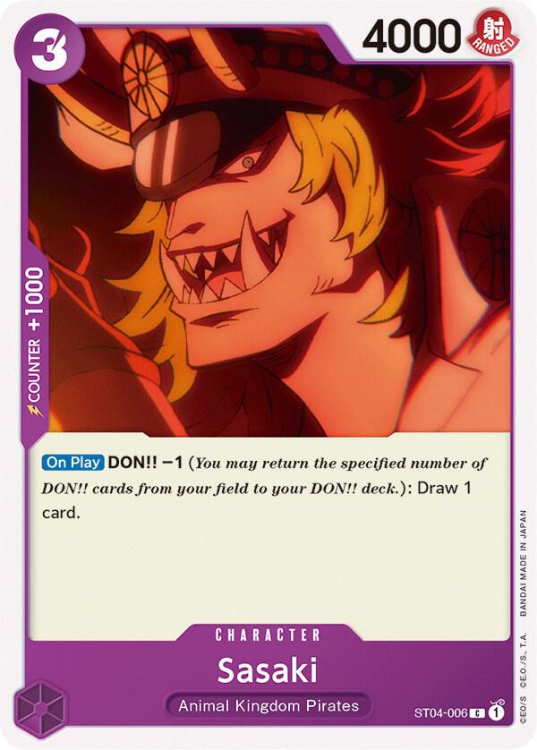 Sasaki ST04-006 – Starter Deck 4: Animal Kingdom Pirates | One Piece TCG