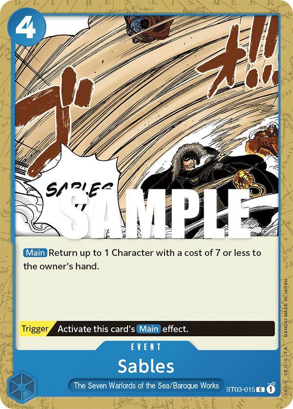 Sables ST03-015 – Starter Deck 3: The Seven Warlords of The Sea | One Piece TCG
