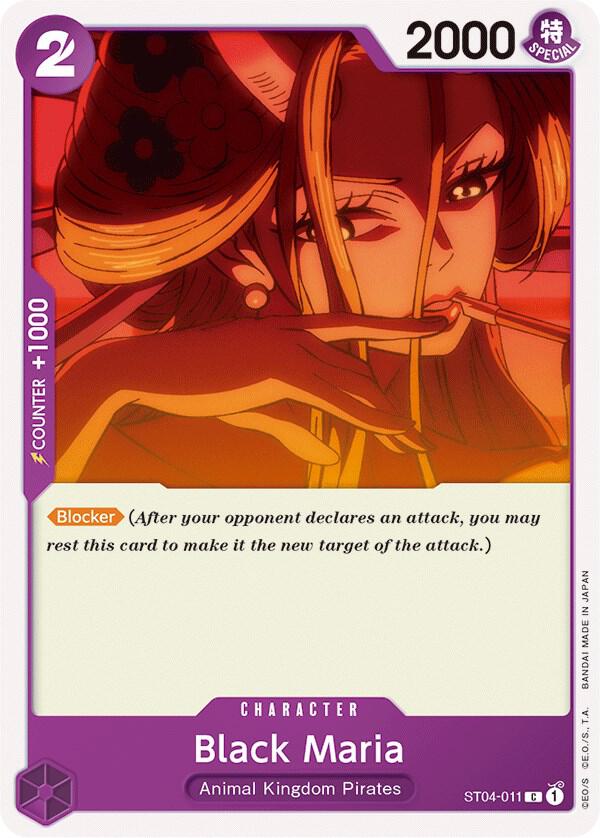 Black Maria ST04-011 – Starter Deck 4: Animal Kingdom Pirates | One Piece TCG