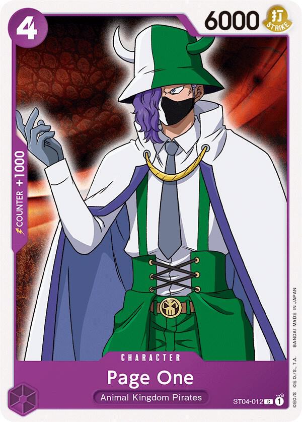 Page One ST04-012 – Starter Deck 4: Animal Kingdom Pirates | One Piece TCG
