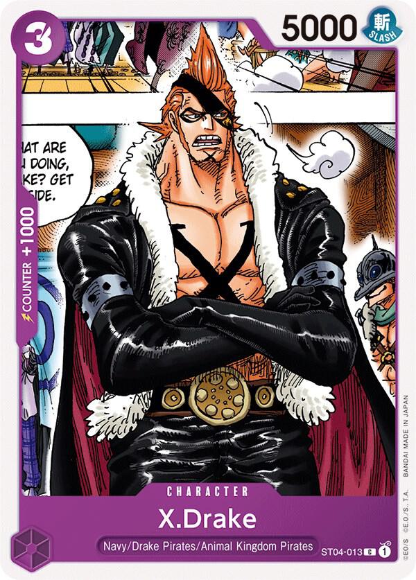 X Drake ST04-013 – Starter Deck 4: Animal Kingdom Pirates | One Piece TCG