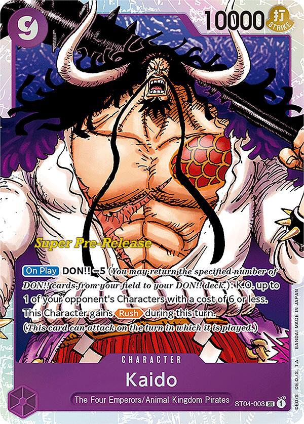 Kaido ST04-003 – Super Pre-Release Starter Deck 4: Animal Kingdom Pirates