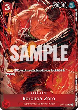 Roronoa Zoro Alternate Art OP01-025 – Romance Dawn | One Piece TCG