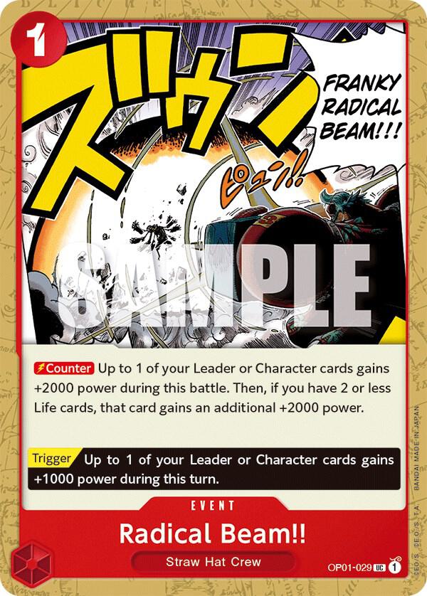 Radical Beam!! OP01-029 – Romance Dawn | One Piece TCG