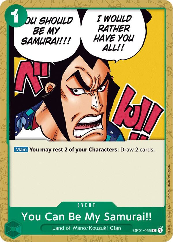 You Can Be My Samurai!! OP01-055 – Romance Dawn | One Piece TCG