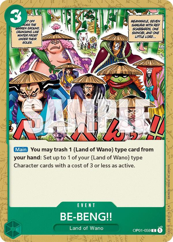 BE-BENG!! OP01-059 – Romance Dawn | One Piece TCG