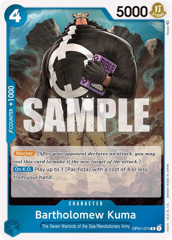 Bartholomew Kuma OP01-074 – Romance Dawn | One Piece TCG