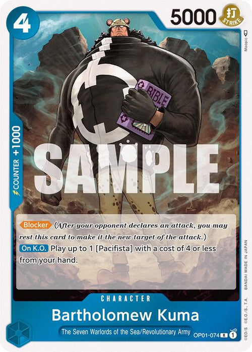 Bartholomew Kuma OP01-074 – Romance Dawn | One Piece TCG