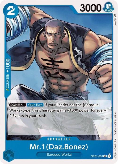 Mr.1 (Daz.Bonez) OP01-083 – Romance Dawn | One Piece TCG