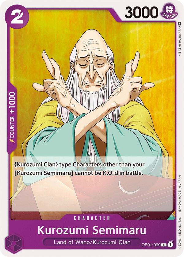 Kurozumi Semimaru OP01-099 – Romance Dawn | One Piece TCG