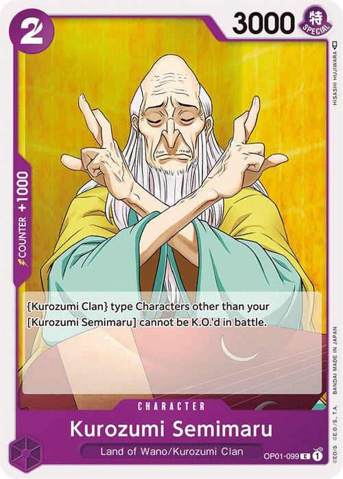 Kurozumi Semimaru OP01-099 – Romance Dawn | One Piece TCG