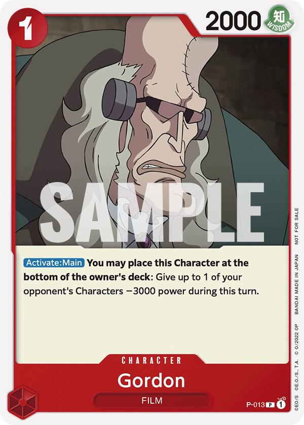 Gordon One Piece Film Red Promotion 2022 P-013 | One Piece TCG