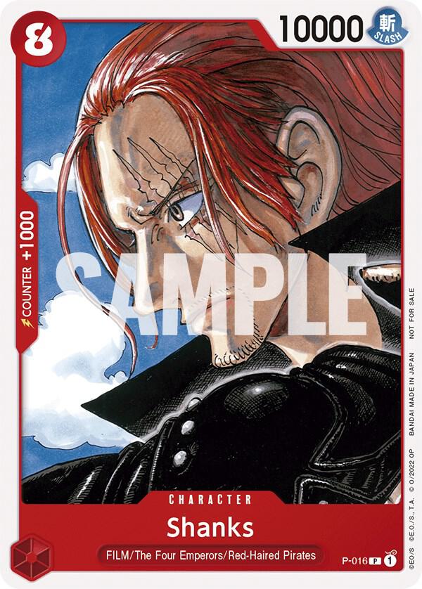 Shanks One Piece Film Red Promotion 2022 P-016 | One Piece TCG