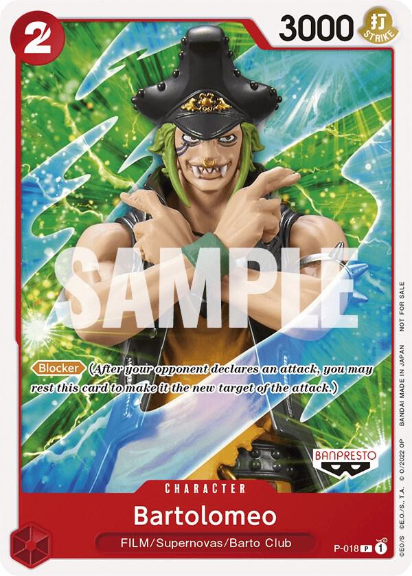 Bartolomeo One Piece Film Red Promotion 2022 P-018 | One Piece TCG