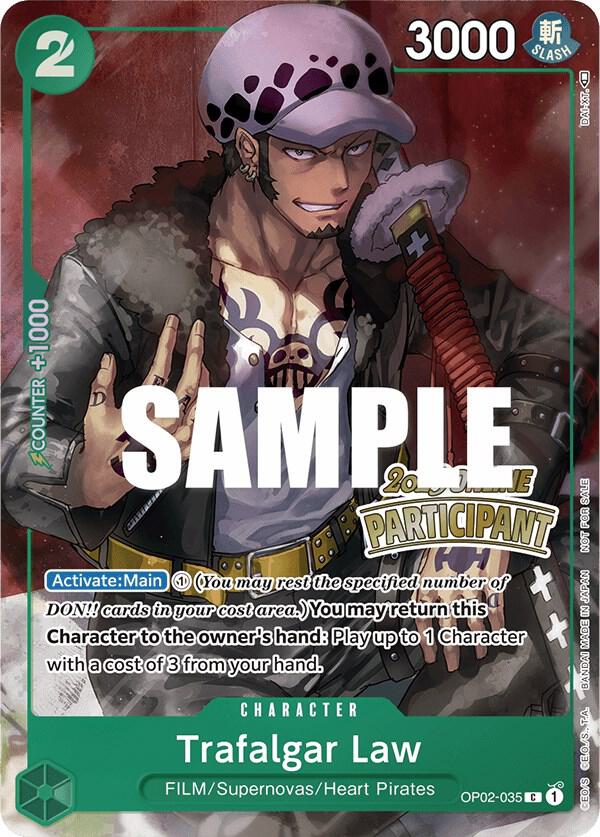 Trafalgar Law Online Regional 2023 Participant OP02-035 | One Piece TCG