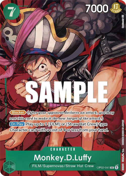 Monkey.D.Luffy Alternate Art OP02-041 – Paramount War | One Piece TCG