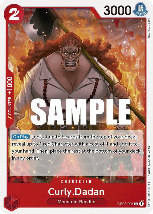 Curly.Dadan OP02-005 – Paramount War | One Piece TCG