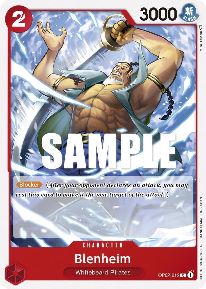 Blenheim OP02-012 – Paramount War | One Piece TCG