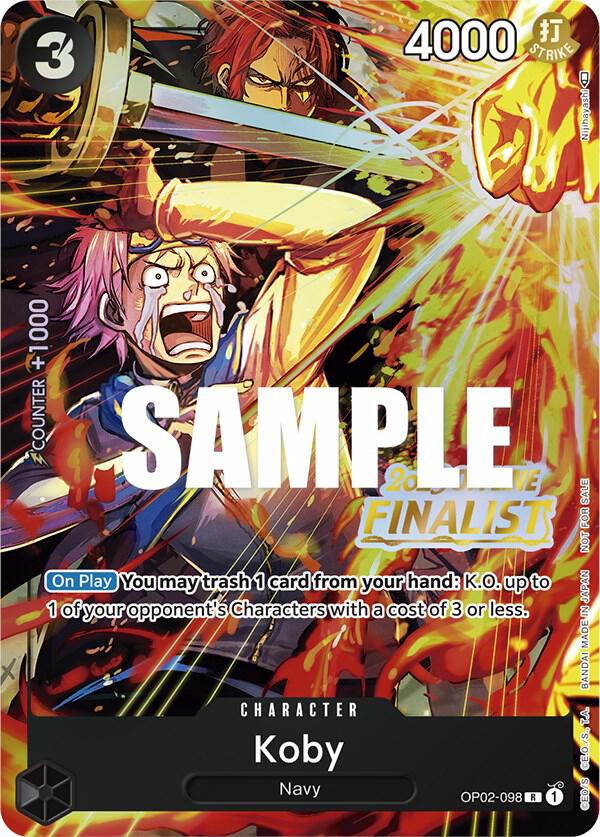 Koby Offline Regional 2023 Finalist OP02-098 | One Piece TCG