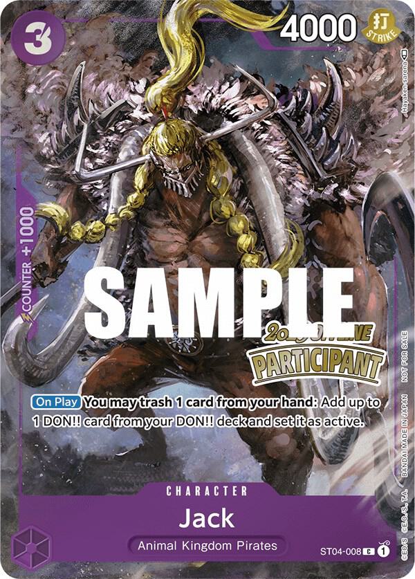 Jack Offline Regional 2023 Participant ST04-008 | One Piece TCG