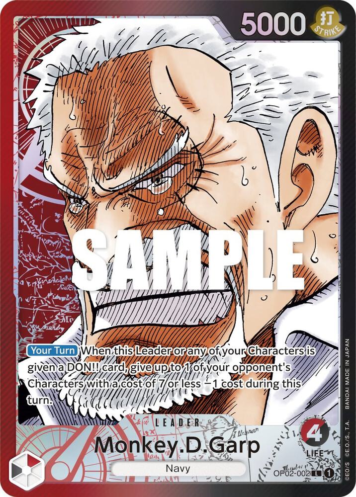 Monkey.D.Garp Alternate Art OP02-002 – Paramount War | One Piece TCG