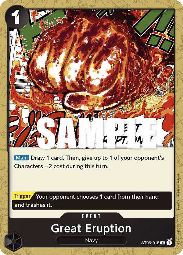 Great Eruption ST06-015 – Starter Deck 6: Absolute Justice | One Piece TCG
