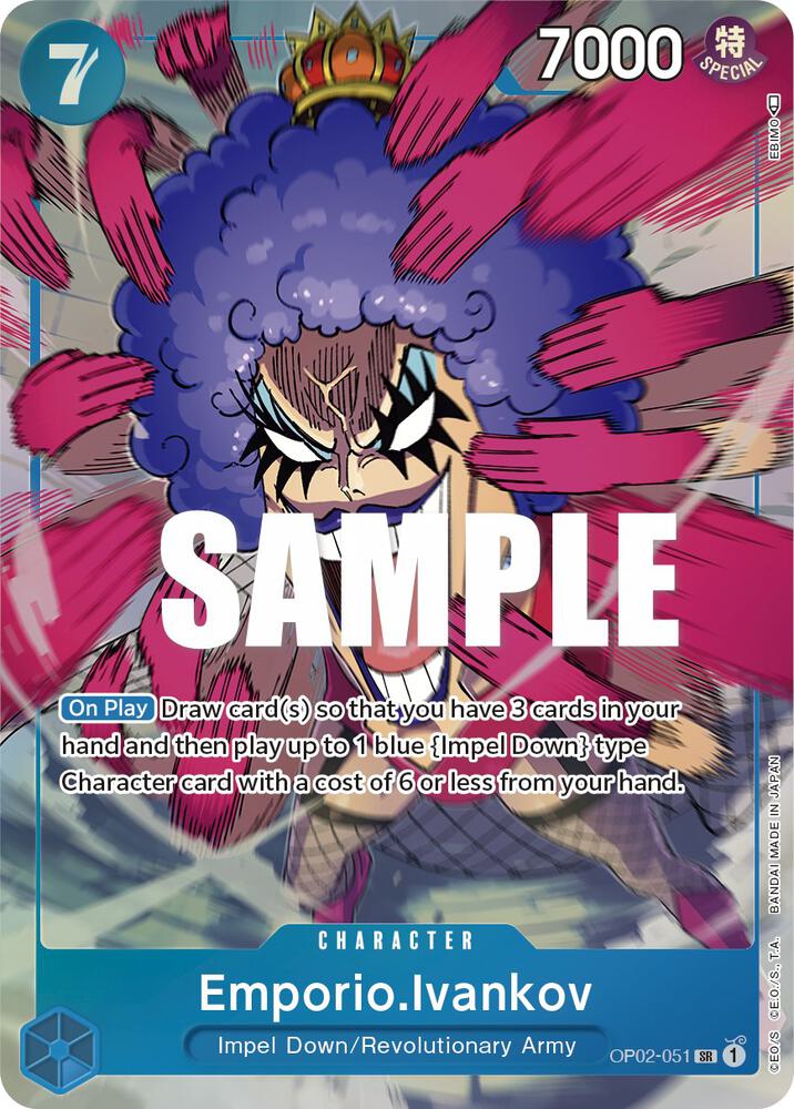 Emporio.Ivankov Alternate Art OP02-051 – Paramount War | One Piece TCG