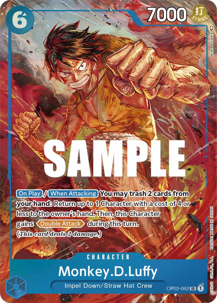 Monkey.D.Luffy Alternate Art OP02-062 – Paramount War | One Piece TCG