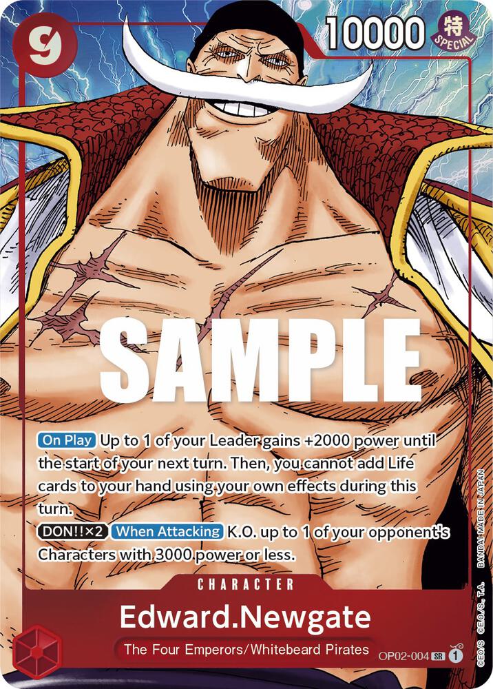 Edward.Newgate Alternate Art OP02-004 – Paramount War | One Piece TCG