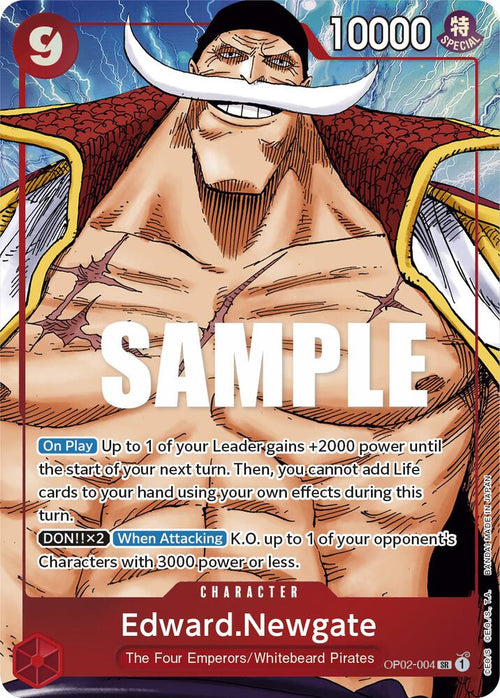 Edward.Newgate Alternate Art OP02-004 – Paramount War | One Piece TCG