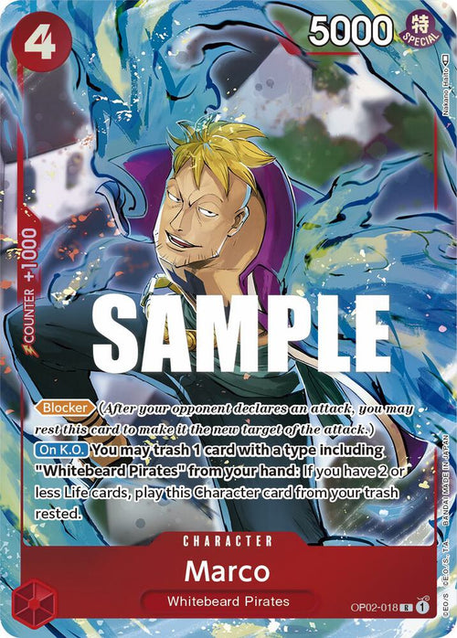 Marco Alternate Art OP02-018 – Paramount War | One Piece TCG
