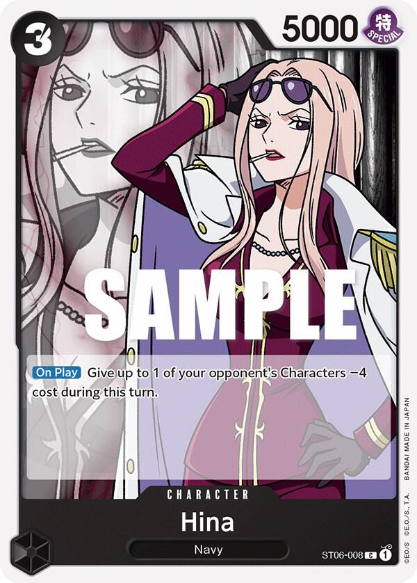 Hina ST06-008 – Starter Deck 6: Absolute Justice | One Piece TCG
