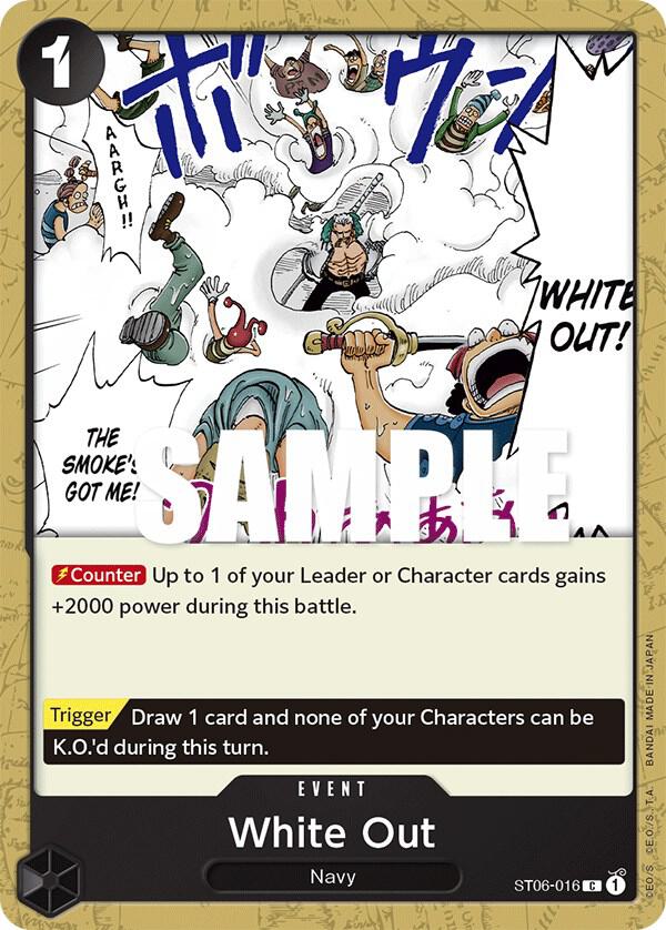 White Out ST06-016 – Starter Deck 6: Absolute Justice | One Piece TCG