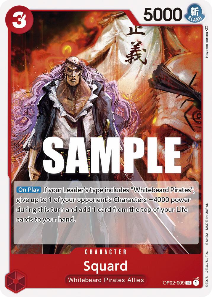 Squard OP02-009 – Paramount War | One Piece TCG