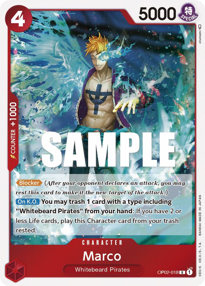 Marco OP02-018 – Paramount War | One Piece TCG