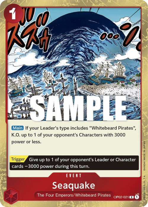 Seaquake OP02-021 – Paramount War | One Piece TCG
