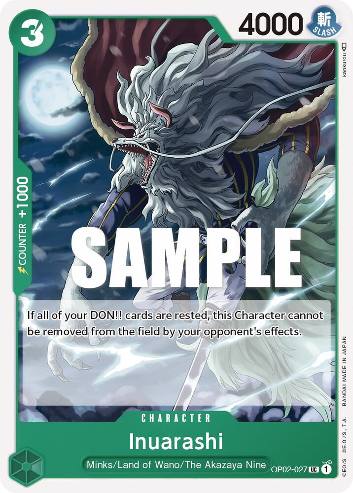 Inuarashi OP02-027 – Paramount War | One Piece TCG