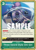 Three Sword Style Oni Giri OP02-045 – Paramount War | One Piece TCG
