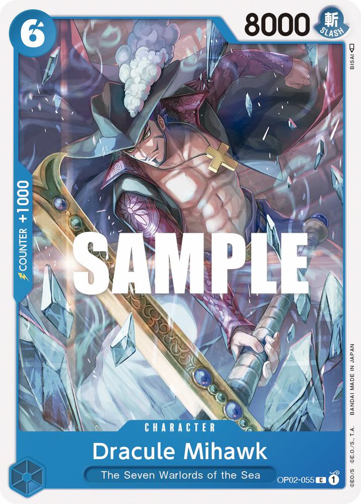 Dracule Mihawk OP02-055 – Paramount War | One Piece TCG