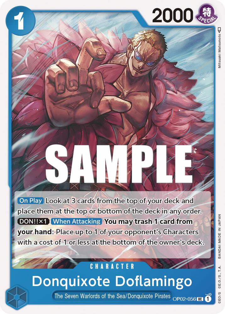 Donquixote Doflamingo OP02-056 – Paramount War | One Piece TCG