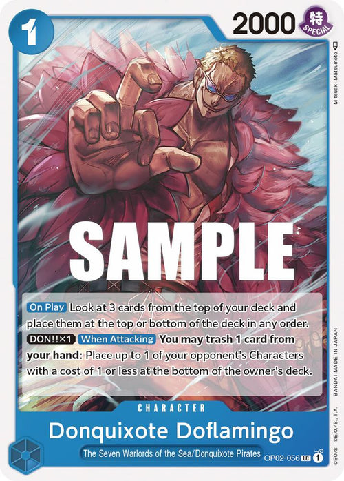 Donquixote Doflamingo OP02-056 – Paramount War | One Piece TCG