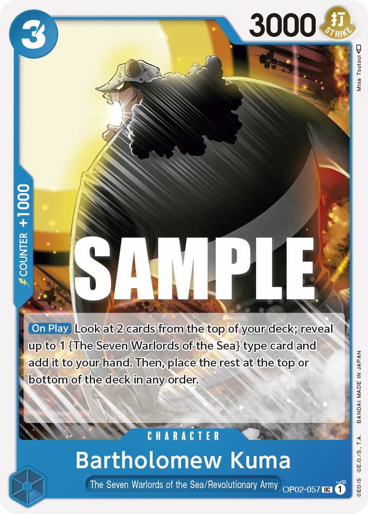 Bartholomew Kuma OP02-057 – Paramount War | One Piece TCG