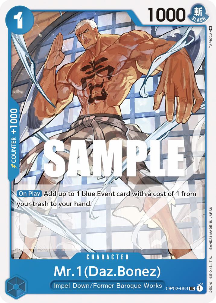 Mr.1 (Daz.Bonez) OP02-063 – Paramount War | One Piece TCG