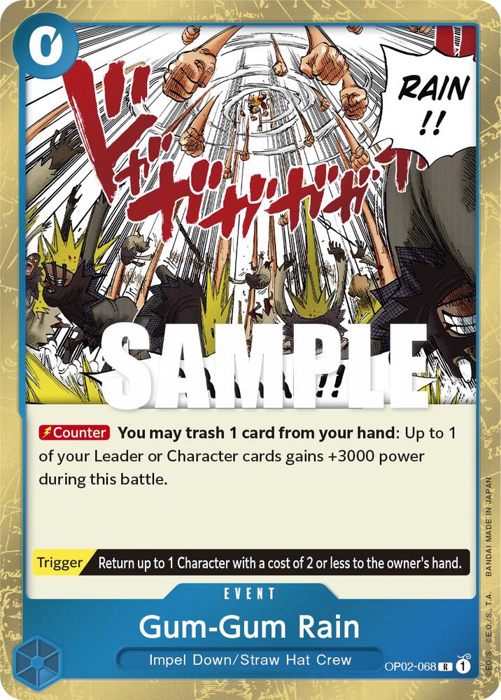 Gum-Gum Rain OP02-068 – Paramount War | One Piece TCG