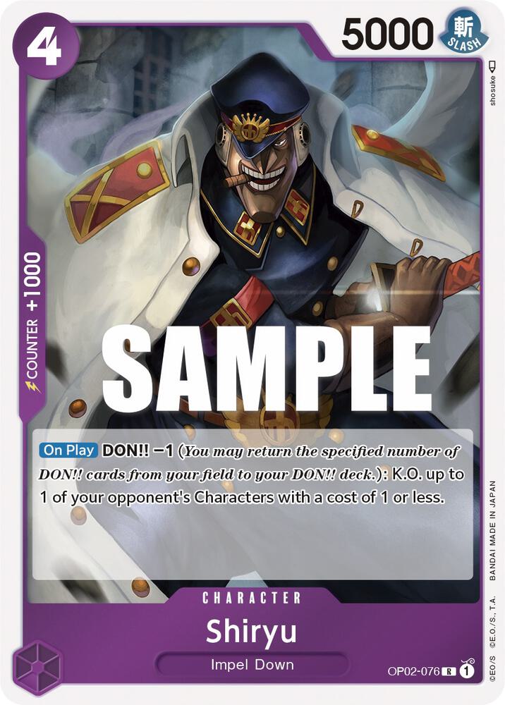 Shiryu OP02-076 – Paramount War | One Piece TCG