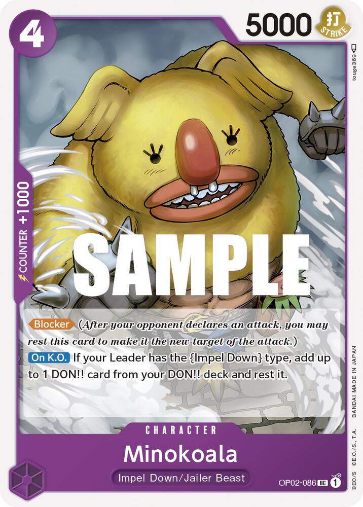 Minokoala OP02-086 – Paramount War | One Piece TCG
