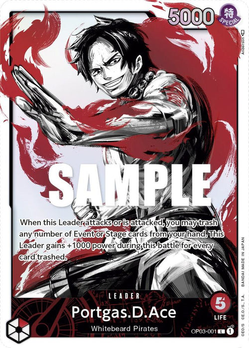 Portgas.D.Ace Alternate Art OP03-001 – Pillars of Strength | One Piece TCG