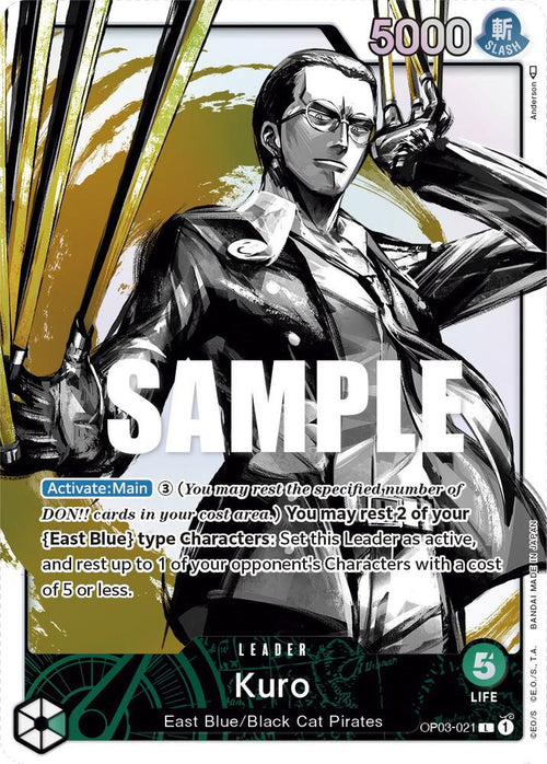 Kuro Alternate Art OP03-021 – Pillars of Strength | One Piece TCG