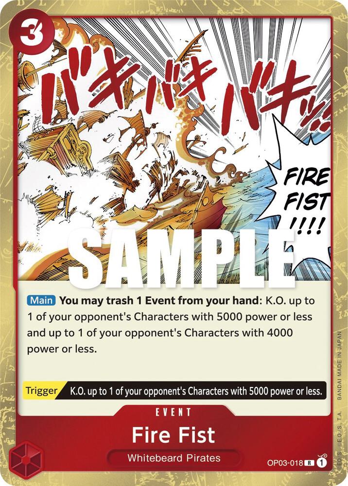 Fire Fist OP03-018 – Pillars of Strength | One Piece TCG